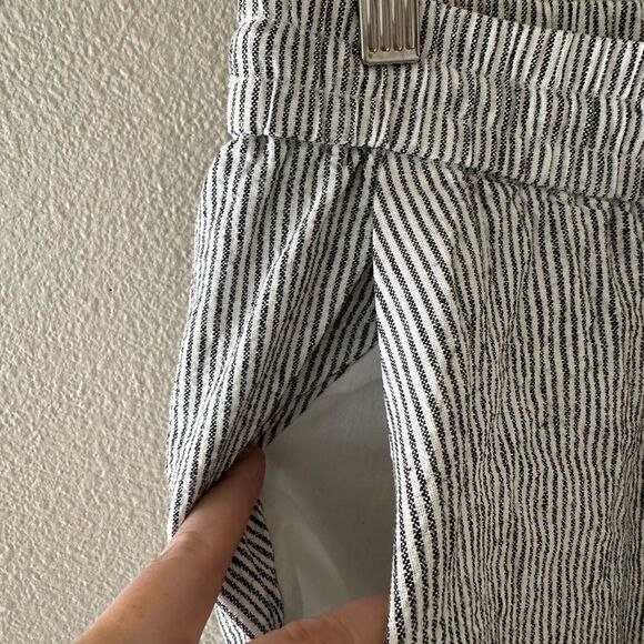 J Crew Women’s Linen Cotton Striped Drawstring Pants Size 0 - Picture 6 of 9